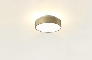 Artdelight Chicago - plafondlamp - Ø 25 x 9 cm - 19,5W dimbare LED incl. - warm goud