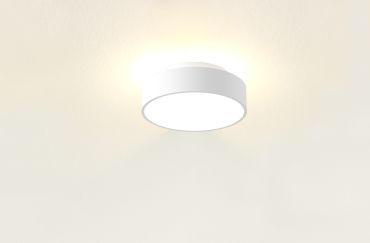 Artdelight Chicago - plafondlamp - Ø 25 x 9 cm - 19,5W dimbare LED incl. - wit