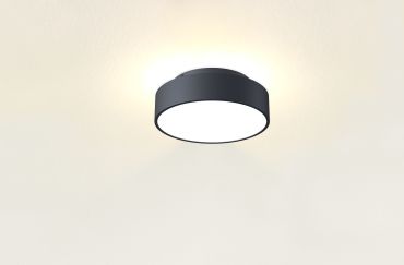 Artdelight Chicago - plafondlamp - Ø 25 x 9 cm - 19,5W dimbare LED incl. - zwart