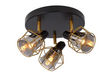 Lucide Nila - opbouwspot - Ø 36 x 16 cm - zwart