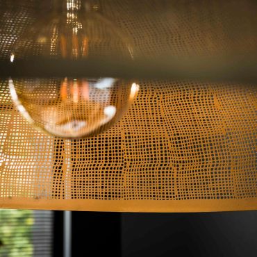 Vico Hoop - hanglamp - Ø 90 x 150 cm - antiek brons