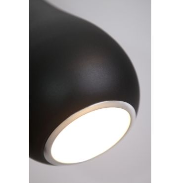 Maxlight Drop - hanglamp - Ø 20 x 120 cm - zwart