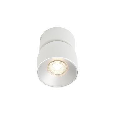 Nordlux Pitcher - opbouwspot - Ø 10 x 12,3 cm - wit en zilver