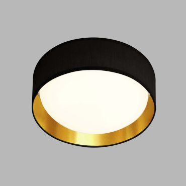 Searchlight Gianna - plafondverlichting - Ø 50 x 12,5 cm - 25W LED incl. - zwart