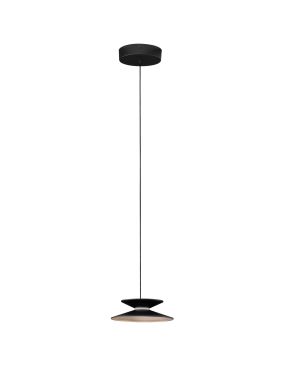 Nova Luce Morfi - hanglamp - Ø 20 x 190 cm - 5W dimbare LED incl. - zandzwart en goud