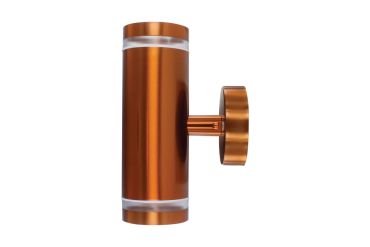 Integral LED Beijing - buiten wandlamp - 7,3 x 10,9 x 17,2 cm - IP65 - koper