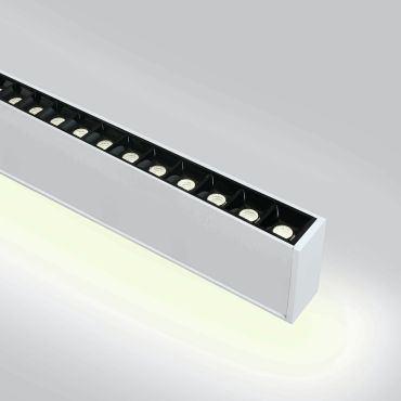 ONE Light LED Linear Profiles - hanglamp - 130 x 7 x 3,5 cm - 40W + 20W LED incl. - wit - warm witte lichtkleur