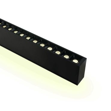 ONE Light LED Linear Profiles - hanglamp - 130 x 7 x 3,5 cm - 40W + 20W LED incl. - zwart - witte lichtkleur