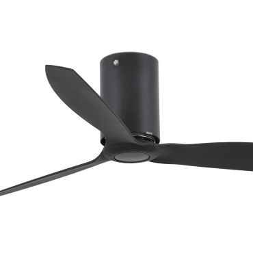 Faro Mini Tube - plafondventilator met afstandsbediening - Ø 128 cm - mat zwart