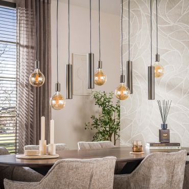 Vico Senso - hanglamp - 120 x 20 x 150 cm - sienna bruin