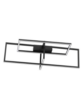 Nova Luce Clea - plafondlamp - 92 × 38,5 × 26 cm - 31W dimbare LED incl. zandzwart