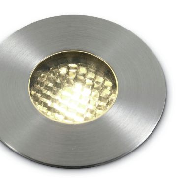 ONE Light COB Honeycomb Range - grondspot voor buiten - Ø 62 mm, Ø 52 mm inbouwmaat - 3W dimbare LED incl. - IP67 - roestvrij staal - warm witte lichtkleur