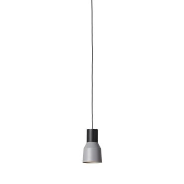 Faro Kombo - hanglamp - Ø 12 x 21 cm - grijs en zwart