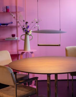 ETH Diana - hanglamp - Ø 42 x 200 cm - 23W dimbare LED incl. - wit