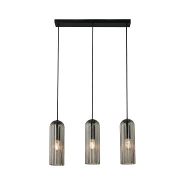 Nordlux Miella - hanglamp 3L - 52 x 10 x 160 cm - gerookt