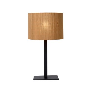 Lucide Magius - tafellamp - Ø 28 x 52 cm - lichtbruin en zwart