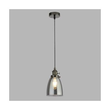 Searchlight Pendants - hanglamp - Ø 14 x 150 cm - zwart