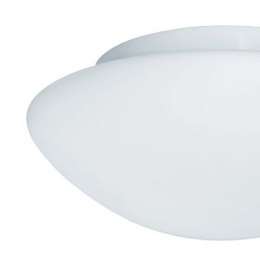 Searchlight Bathroom Flush – plafondverlichting - Ø 23 x 10 cm - IP44 - wit