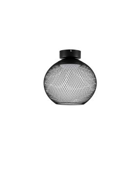 Nova Luce Kinetic - plafondlamp - Ø 30 x 30 cm - 12W LED incl. - mat zwart