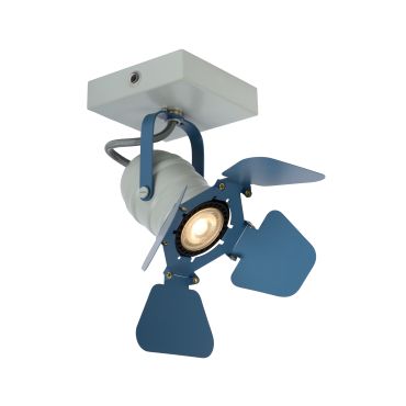 Lucide Picto - opbouwspot 1L - 16 x 12,5 x 16 cm - blauw en grijs