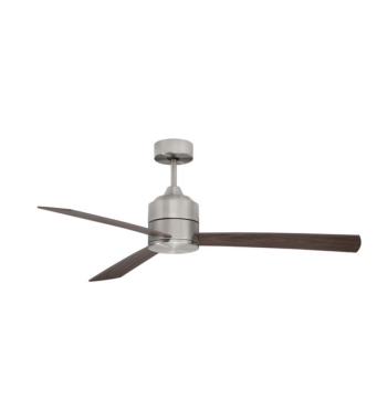 Nova Luce Axel - plafondventilator met afstandsbediening en licht optie - Ø 137,1 x 38,2 cm - 18W LED incl. - hout- &amp; aluminiumkleur