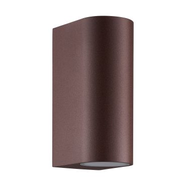 Nordlux Dion Double - buiten wandverlichting - 6,6 x 16,2 cm - IP44 - roestig