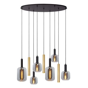 Lucide Joanet - hanglamp 9L - 130 x 35 x 150 cm - messing