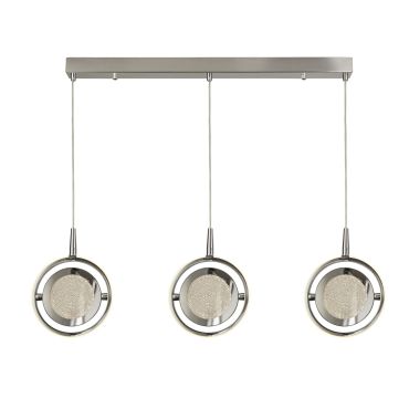 Searchlight Gyroscope - hanglamp - 92 x 20,5 x 160 cm - 46W dimbare LED incl. - chroom