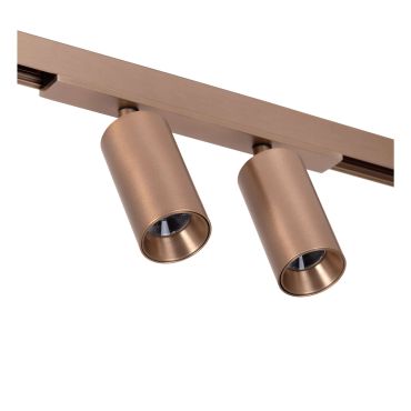 Lucide Linial Bix - magnetisch railsysteem - railspot - 17 x 3,5 x 10 cm - 2 x 8W LED incl. - dimfunctie en instelbare lichtkleur via app - champagne