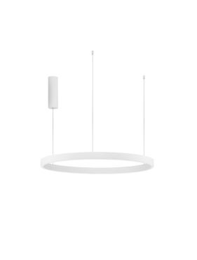 Nova Luce Elowen - hanglamp - Ø 80 x 150 cm - 77W dimbare LED incl. - wit