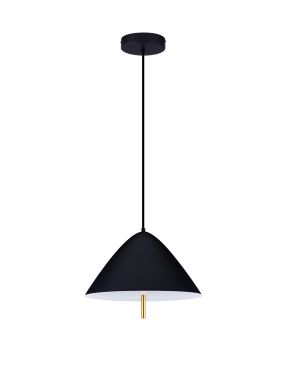 Nova Luce Oros - hanglamp - Ø 40 x 150 cm - 17W LED incl. - zandzwart