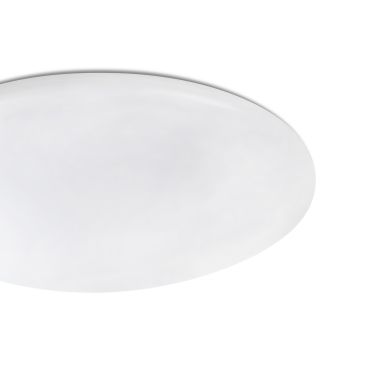 Faro Bic - plafondverlichting - Ø 60 x 14,5 cm - 60W dimbare LED incl. - mat wit