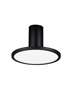 Nova Luce Ekei - plafondlamp - Ø 20 x 21,4 cm - 14W LED incl. - zandzwart