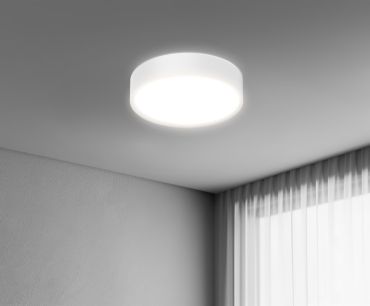 Century Italia Blanca Luxe - plafondlamp - Ø 30 x 7 cm - 17W LED incl. - wit