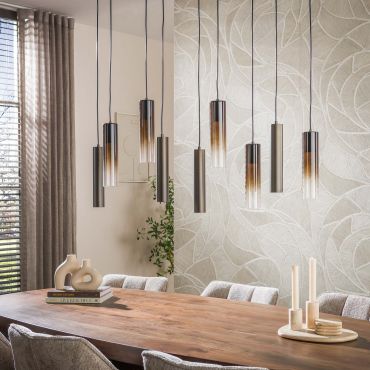 Vico Lungo - hanglamp - 109 x 18 x 150 cm - sienna bruin