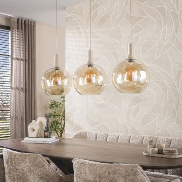 Vico Sfera - hanglamp - 95 x 9 x 150 cm - beige