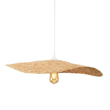 Maxlight Nap - hanglamp - Ø 60 x 155 cm - lichtbruin en wit