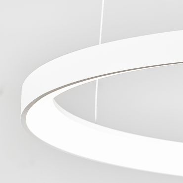 Nova Luce Pertino - hanglamp - Ø 58 x 150 cm - 48W dimbare LED incl. - zandwit