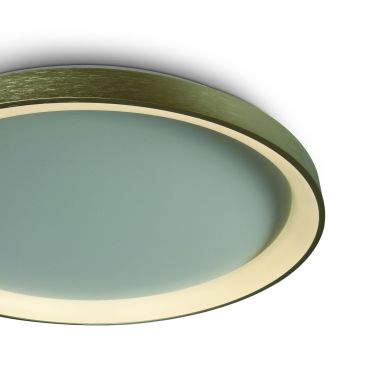 ONE Light LED Decorative - plafondverlichting - Ø 58 x 5,7 cm - 48W LED incl. - geborsteld goud
