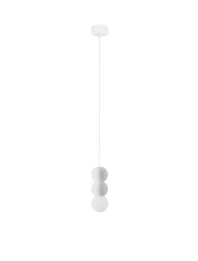 Nova Luce Zero - hanglamp - Ø 8 x 115 cm - zandwit