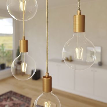 Creative Cables - hanglamp 7L - 67,5 x 130 cm - zwart