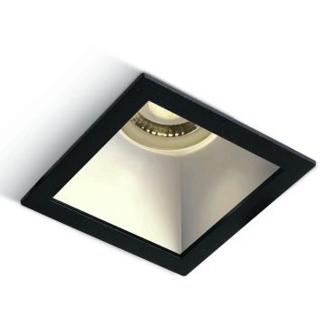 ONE Light Chill Out - inbouwspot - 84 x 84 mm, 76 x 76 mm inbouwmaat - zwart en wit