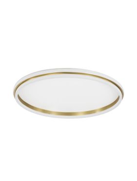 Nova Luce Willow - plafondlamp - Ø 60 x 6 cm - 52W LED incl. - goud