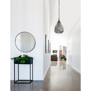 Nova Luce Toulon - hanglamp - Ø 27 x 120 cm - grijs