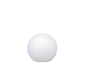 New Garden Buly 40 - tafellamp op zonne-energie - Ø 40 x 26,5 x 35 cm - 1W RGB LED incl. - IP68 - wit