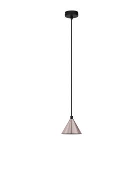 Nova Luce Conico - hanglamp - Ø 11,6 x 200 cm - bruin en zwart