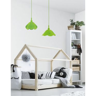 Nova Luce Udine - hanglamp - Ø 25 x 100 cm - groen