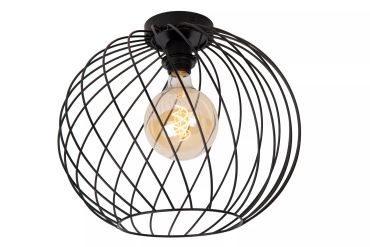 Lucide Danza - plafondlamp - Ø 40 x 35,5 cm - zwart