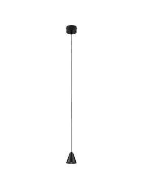 Nova Luce Irmos - hanglamp - Ø 6 x 191 cm - 5W LED incl. - zandzwart