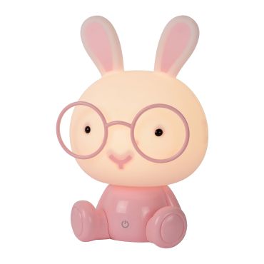 Lucide Dodo Konijn - kinderlamp - 30 cm - 3W dimbare LED incl. - roze